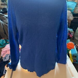 Women's Minnie Rose Bright Blue Sweater